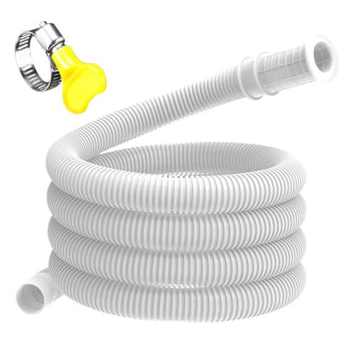 空调用排水 – ース 内径16mm、3/4/5m フレキシブルACホース（クランプ付き）| 汎用除湿機、洗濯機、エアコン用ドレンパイプ